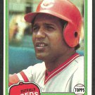 Cincinnati Reds Sam Mejias 1981 Topps Baseball Card 521 nr mt