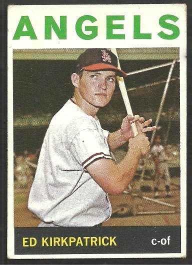 LOS ANGELES ANGELS ED KIRKPATRICK 1964 TOPPS # 296