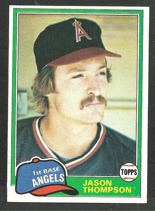 California Angels Jason Thompson 1981 Topps Baseball Card 505 nr mt