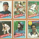 1985 1986 Topps Chicago White Sox Team Lot 33 Harold Baines Carlton Fisk Tom Seaver Greg Luzinski