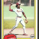 St Louis Cardinals Garry Templeton 1981 Topps Baseball Card 485 nr mt