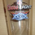 Super Bowl XXXIX 39 Coors Light Beer Glass New England Patriots Philadelphia Eagles