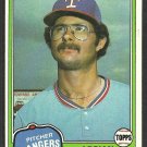 Texas Rangers Adrian Devine 1981 Topps Baseball Card 464 nr mt