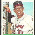 Milwaukee Braves Bobby Bragan 1964 Topps Baseball Card # 506 vg/ex