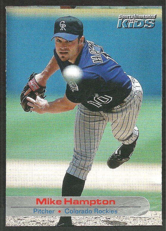 Colorado Rockies Mike Hampton 2001 Sports Illustrated For Kids Baseball Card # 98 vg