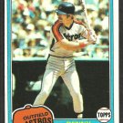 Houston Astros Denny Walling 1981 Topps Baseball Card # 439 nr mt