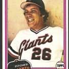 San Francisco Giants John Montefusco 1981 Topps Baseball Card # 438 nr mt