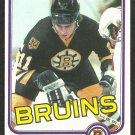 Boston Bruins Steve Kasper RC Rookie Card 1981 Topps Hockey Card #168 nr mt !