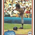 New York Mets John Pacella 1981 Topps Baseball Card # 414 nr mt