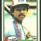 Montreal Expos Tony Bernazard 1981 Topps Baseball Card # 413