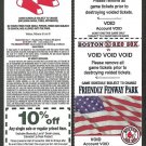 2002 Boston Red Sox Voided Ticket