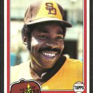 San Diego Padres Broderick Perkins 1981 Topps Baseball Card # 393 nr mt