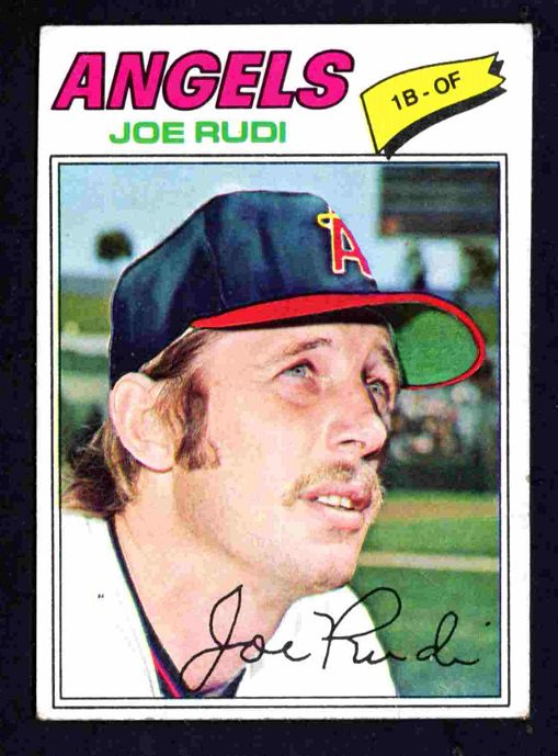 California Angels Joe Rudi 1977 Topps Baseball Card 155  vg