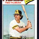 San Diego Padres Ted Kubiak 1977 Topps Baseball Card 158 vg/ex