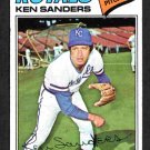 Kansas City Royals Ken Sanders 1977 Topps Baseball Card #171  good