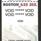 1997 Boston Red Sox Voided Ticket