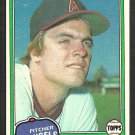 California Angels Frank Tanana 1981 Topps Baseball Card # 369 ex