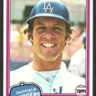 Los Angeles Dodgers Jay Johnstone 1981 Topps Baseball Card # 372 nr mt