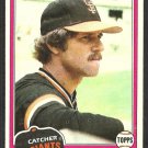 San Francisco Giants Mike Sadek 1981 Topps Baseball Card # 384 nr mt