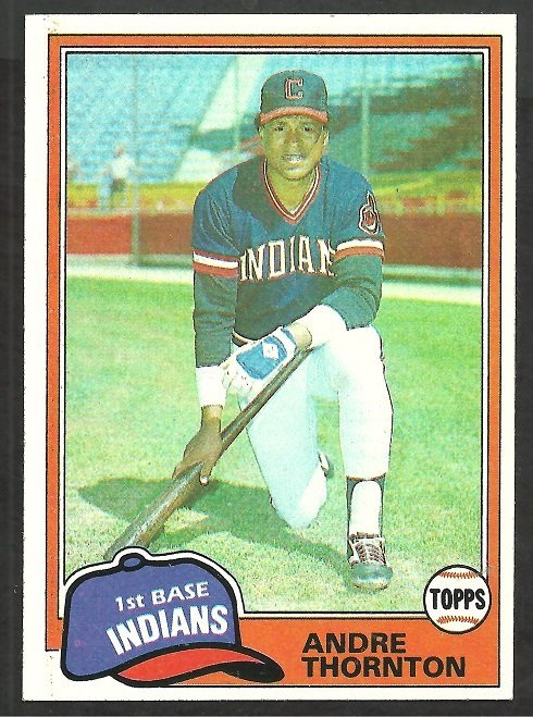 Cleveland Indians Andre Thornton 1981 Topps Baseball Card # 388 nr mt