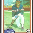 Cleveland Indians Andre Thornton 1981 Topps Baseball Card # 388 nr mt