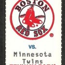 Minnesota Twins Boston Red Sox 1994 Fenway Park Unused Ticket