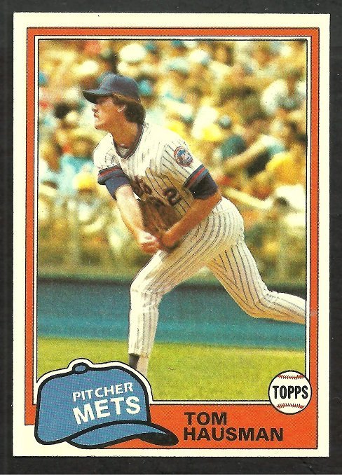 New York Mets Tom Hausman 1981 Topps Baseball Card # 359 nr mt