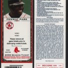 Boston Red Sox David Ortiz Photo 2006 Voided Season Ticket