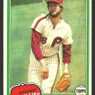 Philadelphia Phillies Larry Christenson 1981 Topps Baseball Card # 346 nr mt