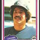 New York Yankees Rick Cerone 1981 Topps Baseball Card # 335 nr mt