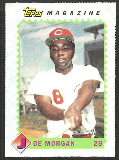 Cincinnati Reds Joe Morgan 1990 Topps The Magazine Baseball Card # TM13 nr mt