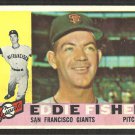San Francisco Giants Eddie Fisher 1960 Topps Baseball Card # 23