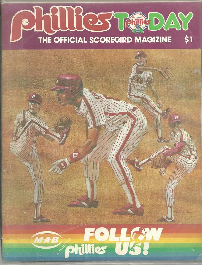 1985 Philadelphia Phillies Program Scorecard
