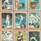 1983 Topps Cleveland Indians Team Lot 21 Andre Thornton Mike Hargrove Bert Blyleven Rick Sutcliffe +