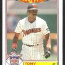 1987 Topps Glossy All Star Insert Baseball Card # 6 San Diego Padres Tony Gwynn