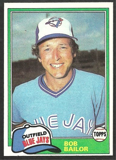 Toronto Blue Jays Bob Bailor 1981 Topps Baseball Card # 297 nr mt