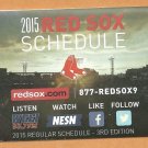 Boston Red Sox 2015 Pocket Schedule 3rd Edition Hood Milk