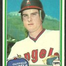 1981 Topps Baseball Card # 288 California Angels Bob Clark nr mt