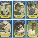 1981 Fleer Star Stckers New York Yankees Team Lot Reggie Jackson Nettles Gossage Piniella Ron Guidry