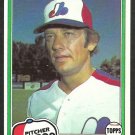 1981 Topps Baseball Card # 267 Montreal Expos Stan Bahnsen nr mt