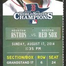 Houston Astros Boston Red Sox 2014 Ticket Jose Altuve Dexter Fowler Jon Singleton HR