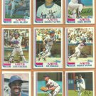 1982 Topps New York Mets Team Lot 27 Mookie Wilson Kingman Staub Mazzilli Mike Scott
