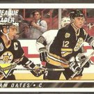 Boston Bruins Adam Oates League Leader w/ Ray Bourque 1993 Topps Premier Hockey Card # 74