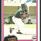 1981 Topps Baseball Card # 257 San Francisco Giants Rennie Stennett nr mt