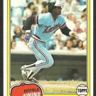 1981 Topps Baseball Card # 256 Minnesota Twins Bombo Rivera nr mt
