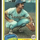 1981 Topps Baseball Card # 249 Seattle Mariners Larry Cox nr mt