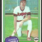 1981 Topps Baseball Card # 239 California Angels Rick Miller nr mt