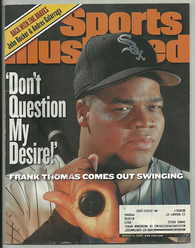 2000 Sports Illustrated Chicago White Sox Frank Thomas Atlanta Braves St Louis Blues Oklahoma St.