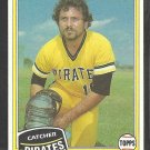 1981 Topps Baseball Card # 212 Pittsburgh Pirates Steve Nicosia nr mt