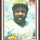1981 Topps Baseball Card # 215 Milwaukee Brewers Larry Hisle nr mt
